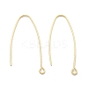 Brass Earring Hooks KK-B134-27G-1