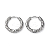 Non-Tarnish 304 Stainless Steel Huggie Hoop Earrings EJEW-H111-02B-P-1