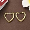 Brass Hoop Earrings EJEW-D323-01G-1