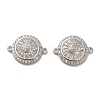 925 Sterling Silver Connector Charms STER-H110-18P-1