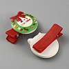 Cute Christmas Acrylic Alligator Hair Clips PHAR-WH0013-03K-2