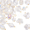 30Pcs 6 Styles Glass Pendants PALLOY-TAC0200-3