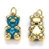 Real 18K Gold Plated Brass Pendants KK-L206-001E-G-2