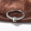S925 Sterling Silver Adjustable Letter Rings for Women RJEW-M068-01P-E-4
