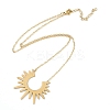 304 Stainless Steel Pendants Necklaces NJEW-K266-03D-G-2