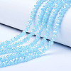 Electroplate Glass Beads Strands EGLA-A034-J8mm-B05-1