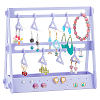 Opaque Acrylic Earring Display Stands EDIS-WH0029-16D-1