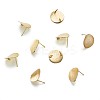 Brass Stud Earring Findings KK-TA0007-04G-2