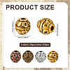 120Pcs 4 Colors Tibetan Style Alloy Beads FIND-PH0028-85-2