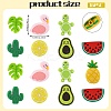 16Pcs 8 Styles Food Grade Silicone Focal Beads SIL-SZ0002-20-2