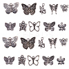Tibetan Style Hollow Alloy Pendants TIBE-CJ0001-09-1