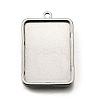304 Stainless Steel Pendant Cabochon Settings STAS-S181-02P-D-1