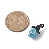 Synthetic Turquoise Dyed Pendants X1-PALLOY-TA00114-4
