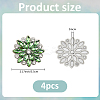 4Pcs Paillette and Rhinestone Accessories FIND-FH0012-19B-2
