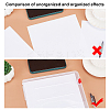 3 Pcs 3 Colors Portable Transparent Plastic A4 File Box CON-PH0002-28B-7