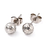 304 Stainless Steel Stud Earring Findings STAS-I183-09A-P-2
