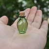 Oval Glass Cork Bottles Ornament BOTT-PW0002-079E-1