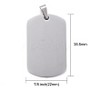 Anti-Tarnish 304 Stainless Steel Pendants STAS-I311-03A-P-3
