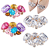 4Pcs 2 Colors Alloy Glass Shoe Decoration FIND-PH0021-45-7