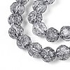 Transparent Crackle Glass Beads Strands X-GLAA-N053-8mm-02-3