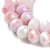 Electroplate Glass Beads Strands LAMP-S068-02E-3