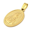 Ion Plating(IP) 304 Stainless Steel Pendants STAS-B071-02A-22G-2