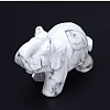 Howlite 3D Elephant Home Display Decorations G-A137-B01-03-2