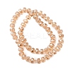 Transparent Electroplate Glass Beads Strands EGLA-P062-01A-PL02-2
