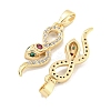 Brass Micro Pave Cubic Zirconia Pendants KK-S386-33G-2