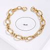 201 Stainless Steel Oval Link Chain Bracelet LS-KM2112-1-3
