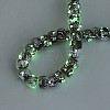 Luminous Handmade Silver Foil Glass Beads Strands FOIL-N029-02B-04-2
