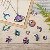 14 Pcs Space Theme 316L Surgical Stainless Steel Charms & Pendants JX097A-6