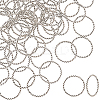 50Pcs Tibetan Style Alloy Linking Rings FIND-UN0002-01AS-1