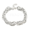 Punk Hiphop Styles Alloy Rope Chain Necklaces for Men NJEW-K391-01P-4