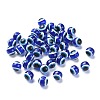 Round Evil Eye Resin Beads RESI-R159-10mm-08-5