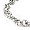 Non-Tarnish 304 Stainless Steel Figaro Chain Necklace with Toggle Clasp for Men Women X-STAS-P300-01P-2