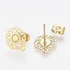 304 Stainless Steel Stud Earring Findings X-STAS-S079-35A-2