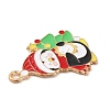 Christmas Theme Alloy Enamel Pendants X-ENAM-C016-02D-3