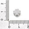 925 Sterling Silver Micro Pave Clear Cubic Zirconia Beads STER-A034-03P-3