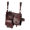 Retro PU Leather Magic Potions Belt Pouch Waist Bags AJEW-WH0270-362-1