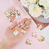 20Pcs 10 Style Rack Plating Alloy Enamel Pendants ENAM-SC0003-25-3
