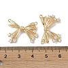 Brass Micro Pave Clear Cubic Zirconia Pendants KK-H482-06G-3