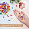 144Pcs 18 Colors Resin Cabochons CRES-SC0002-02-3