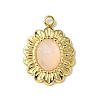 Ion Plating(IP) Real 14K Gold Plated 304 Stainless Steel with Glass Pendant FIND-Z028-30D-1