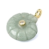 Natural Green Aventurine Carved Pendants G-C282-01G-2