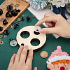 Basswood Measuring Tool for Doll Craft Eyes TOOL-WH0155-124B-3