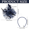 Polyester Mesh Veil Hair Bands OHAR-WH0034-12B-2