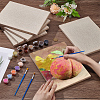 6Pcs Rectangle Wood Painting Linen Panels AJEW-WA0001-08-3