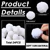 24Pcs 2 Styles Wool Soft Pompom Ball DIY-SC0031-39-3