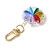 Flower Glass Pendant Decorations HJEW-TA00196-4